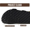 image:image100 Genuine Leather Ankle Strap Footbed Sandals Women Slingback SandalsBlack