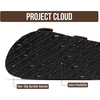 image:image100 Genuine Leather Ankle Strap Footbed Sandals Women Slingback SandalsTan  Rose Gold Buckle