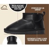 image:image100 Genuine Leather Girls Boots Water Resistant Ankle Boots for GirlsBlack Leather