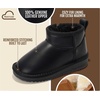 image:image100 Genuine Leather Girls Boots Water Resistant Ankle Boots for GirlsBlack Leather
