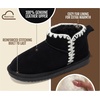 image:image100 Genuine Leather Girls Boots Water Resistant Ankle Boots for GirlsBlack Stitch