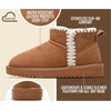image:image100 Genuine Leather Girls Boots Water Resistant Ankle Boots for GirlsChestnut Stitch