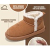 image:image100 Genuine Leather Girls Boots Water Resistant Ankle Boots for GirlsChestnut Stitch