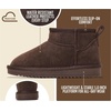 image:image100 Genuine Leather Girls Boots Water Resistant Ankle Boots for GirlsChocobrown Suede