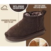 image:image100 Genuine Leather Girls Boots Water Resistant Ankle Boots for GirlsChocobrown Suede