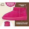 image:image100 Genuine Leather Girls Boots Water Resistant Ankle Boots for GirlsFuschia Suede