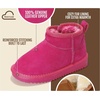 image:image100 Genuine Leather Girls Boots Water Resistant Ankle Boots for GirlsFuschia Suede