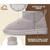 image:image100 Genuine Leather Girls Boots Water Resistant Ankle Boots for GirlsLightgrey Suede