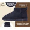 image:image100 Genuine Leather Girls Boots Water Resistant Ankle Boots for GirlsNavy Suede