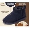image:image100 Genuine Leather Girls Boots Water Resistant Ankle Boots for GirlsNavy Suede