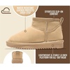 image:image100 Genuine Leather Girls Boots Water Resistant Ankle Boots for GirlsNude Suede