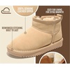 image:image100 Genuine Leather Girls Boots Water Resistant Ankle Boots for GirlsNude Suede