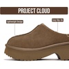 image:image100 Genuine Leather Platform Clogs for Women  Fall Shoes for Women 2026Mushroom