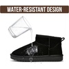 image:image100 Genuine Leather Womens Boots FurLined Booties Ankle Boots for WomenBlack