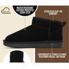 image:image100 Genuine Leather Womens Boots FurLined Booties Ankle Boots for WomenBlack