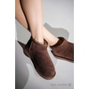 image:image100 Genuine Leather Womens Boots FurLined Booties Ankle Boots for WomenChoco Brown Suede