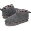 image:image100 Genuine Leather Womens Boots FurLined Booties Ankle Boots for WomenDark Grey Flannel
