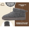 image:image100 Genuine Leather Womens Boots FurLined Booties Ankle Boots for WomenDark Grey Flannel