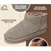 image:image100 Genuine Leather Womens Boots FurLined Booties Ankle Boots for WomenSage Suede