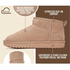 image:image100 Genuine Leather Womens Boots FurLined Booties Ankle Boots for WomenSand Suede