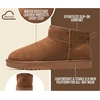 image:image100 Genuine Leather Womens Boots FurLined Booties Ankle Boots for WomenTobacco Suede