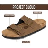 image:image100 Genuine Leather Womens Sandals Slides for Women Everyday Sandals WomenBrown Sugar Leather