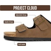 image:image100 Genuine Leather Womens Sandals Slides for Women Everyday Sandals WomenBrown Sugar Leather