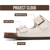 image:image100 Genuine Leather Womens Sandals Slides for Women Everyday Sandals WomenMarble Leather