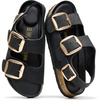 Black - Rose Gold Buckle