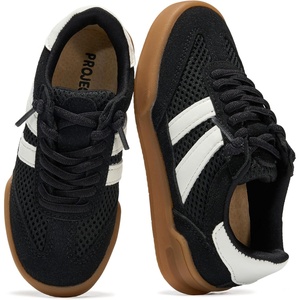 image:image100 Genuine Leather Sneakers for Kids Shoes for Girls amp Boys Kids SneakersBlack