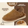 image:image100 Genuine Leather Clogs for Kids Kids Clogs with Backstrap Fall ShoesChestnut Suede