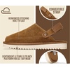 image:image100 Genuine Leather Clogs for Kids Kids Clogs with Backstrap Fall ShoesChestnut Suede