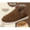 image:image100 Genuine Leather Clogs for Kids Kids Clogs with Backstrap Fall ShoesMocha Suede