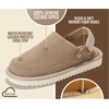image:image100 Genuine Leather Clogs for Kids Kids Clogs with Backstrap Fall ShoesSand Suede