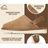 image:image100 Genuine Leather Clogs for Kids Kids Clogs with Backstrap Fall ShoesWheat Suede