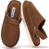 image:image100 Genuine Leather Clogs for Kids Kids Clogs with Backstrap Fall ShoesMocha Suede