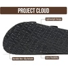 image:imageMens Sandals 100 Genuine Leather Mens Slides Cork Footbed Sandals for MenBlack Distressed Leather
