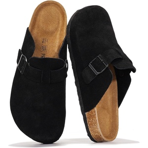 image:image100 Full Grain Genuine Leather Clogs for Men  Fall Shoes for Men 2026Jet Black Suede