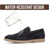 image:image100 Genuine Leather Loafers for Mens Venetian Mens Loafers  Shoes for MenNavy Genuine Suede