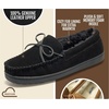 image:imageProject Cloud 100 Genuine Leather Slippers for Men Moccasins Mens LoafersBlack Suede