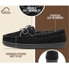 image:imageProject Cloud 100 Genuine Leather Slippers for Men Moccasins Mens LoafersBlack Suede