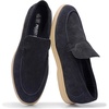 Navy Genuine Suede