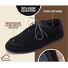 image:image100 Genuine Leather Loafers for Men Easy Slip on Mens Loafers  Men ShoesBlack Suede