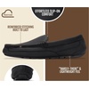 image:image100 Genuine Leather Mens Slippers SlipOn Mens Shoes Loafers for MenBlack Leather