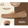 image:image100 Genuine Leather Mens Slippers SlipOn Mens Shoes Loafers for MenChestnut Suede
