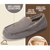 image:image100 Genuine Leather Mens Slippers SlipOn Mens Shoes Loafers for MenGrey Suede