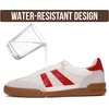 image:image100 Genuine Leather Sneakers for Men Easy Slipon Shoes for Men Men ShoesRed
