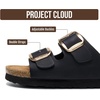 image:image100 Genuine Leather Sandals for kids Slides for Boys amp Girls Kids sandalsBlack Distressed