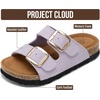 image:image100 Genuine Leather Sandals for kids Slides for Boys amp Girls Kids sandalsLavender Suede