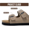 image:image100 Genuine Leather Sandals for kids Slides for Boys amp Girls Kids sandalsLittle Venita Studded  Taupe Suede